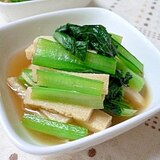 小松菜と高野豆腐の煮浸し